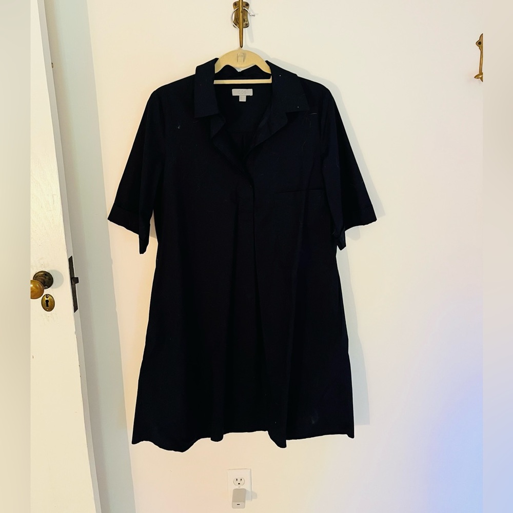 Cos collared navy dress
